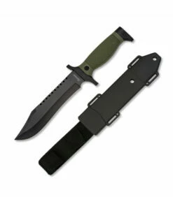 Albainox Black Bear knife ABS sheath, blade 18 cm.