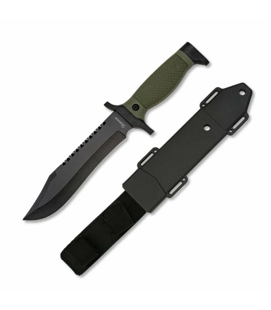 Albainox Black Bear knife ABS sheath, blade 18 cm. 1 Albainox Black Bear knife ABS sheath, blade 18 cm.