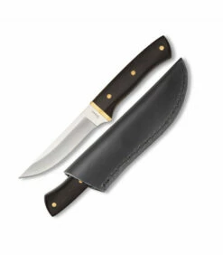 Albainox mini knife with leather sheath, blade 17 cm.