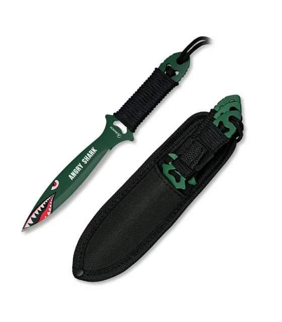 Albainox Angry Shark throwing knife, set 3 pieces 1 Albainox Angry Shark throwing knife, set 3 pieces