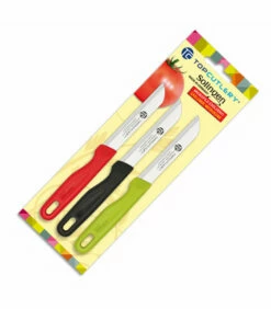 TopCutlery Blister 3 paring knives red, black, green Solingen Top Cutlery
