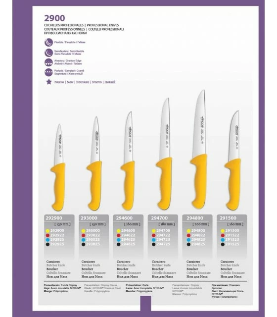 Arcos Butcher knife, blade 160 mm. 2 Arcos Butcher knife, blade 160 mm. - Image 2