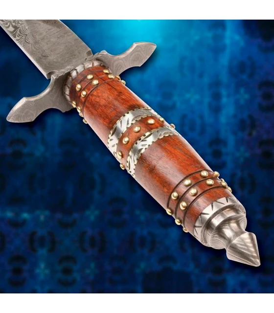 Windlass Steel Crafts Camelot Dagger in Damascus Steel 3 Windlass Steel Crafts Camelot Dagger in Damascus Steel - Image 3