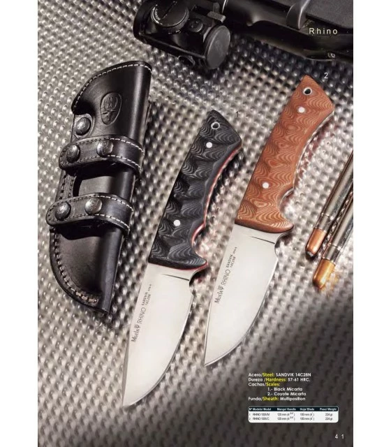 Muela Coyote hunting knife Micarta Rhino 2 Muela Coyote hunting knife Micarta Rhino - Image 2