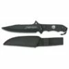 Albainox Horizon black tactical knife with compass
