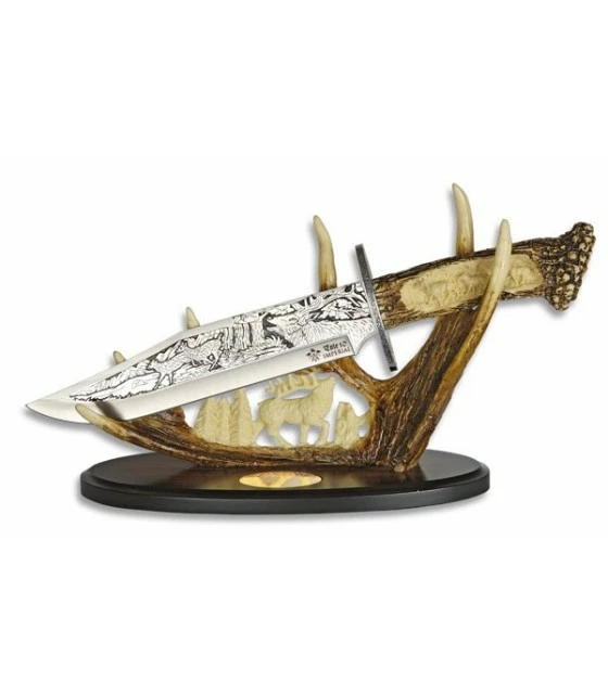 Albainox Decorative hunting knife with stand 1 Albainox Decorative hunting knife with stand