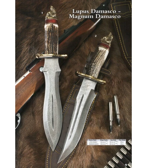 Muela Damascus Lupus knives 1 Muela Damascus Lupus knives
