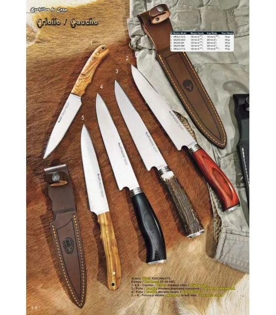 Muela Gaucho knife hunting, deer antler 2 Muela Gaucho knife hunting, deer antler - Image 2