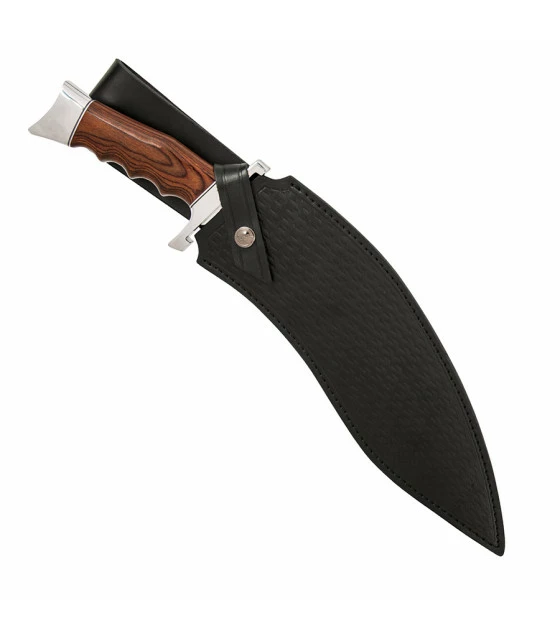 Gil Hibben Kukri combat knife with leather sheath 2 Gil Hibben Kukri combat knife with leather sheath - Image 2