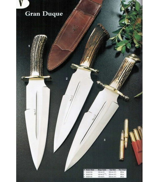 Muela Grand Duke knives with deer antler 1 Muela Grand Duke knives with deer antler
