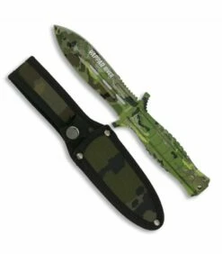 Albainox Green camouflage knife Wappar River
