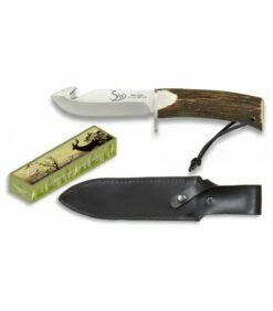 Steel 440 Hunting knife, deer horn handle