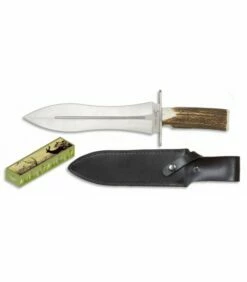 Steel 440 Hunting knife, deer horn handle