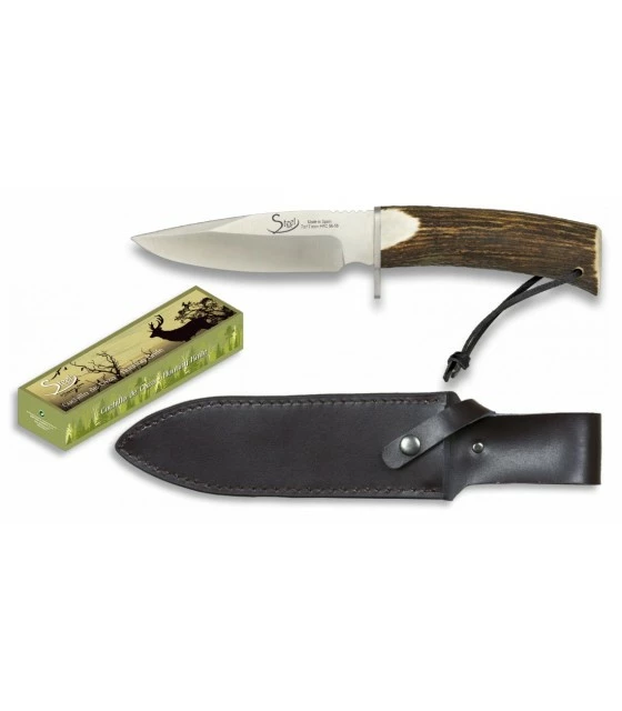 Steel 440 Hunting knife, deer horn handle 1 Steel 440 Hunting knife, deer horn handle