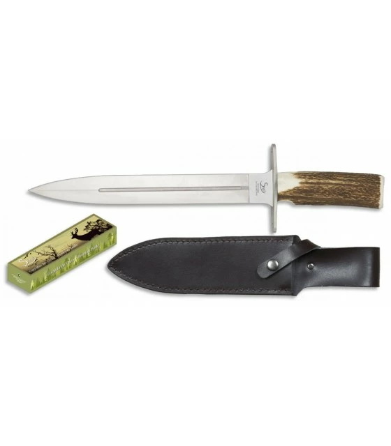 Steel 440 Hunting knife, deer horn handle 1 Steel 440 Hunting knife, deer horn handle