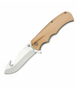 Albainox Hunting knife, Skinner type, with natural wood handle