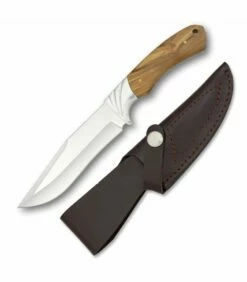 Albainox Hunting knife with olive handle