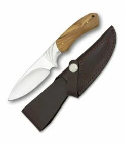 Albainox Hunting knife with olive handle
