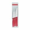 Victorinox Game 3 red handle kitchen knives