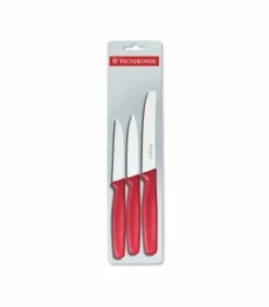 Victorinox Game 3 red handle kitchen knives
