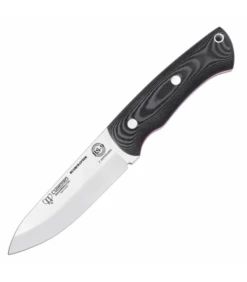 Knife Bushcrafter handle micarta black Cudeman