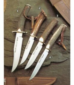 Muela Knife Gredos fist stag horn