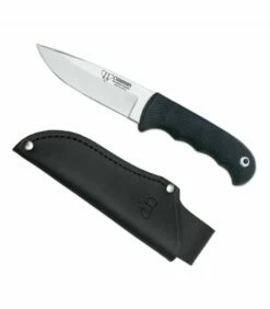 Cudeman Knife hunting black rubber