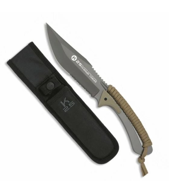 Knife K25 stringing coyote 1 Knife K25 stringing coyote