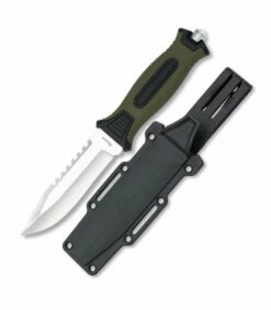 Albainox Knife military mango ABS-Rubber with hard case