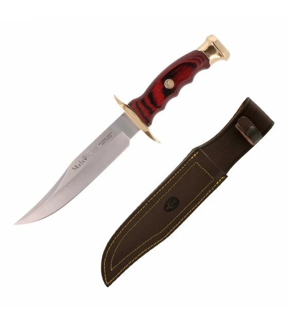 Knife Muela Bowie wood coral 14 cms. 1 Knife Muela Bowie wood coral 14 cms.