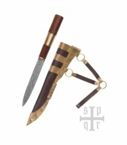 SPQR Knife Seax Damask