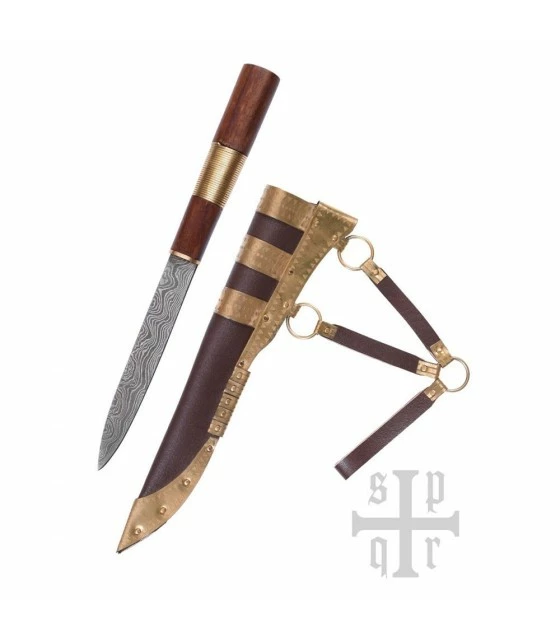 SPQR Knife Seax Damask 1 SPQR Knife Seax Damask