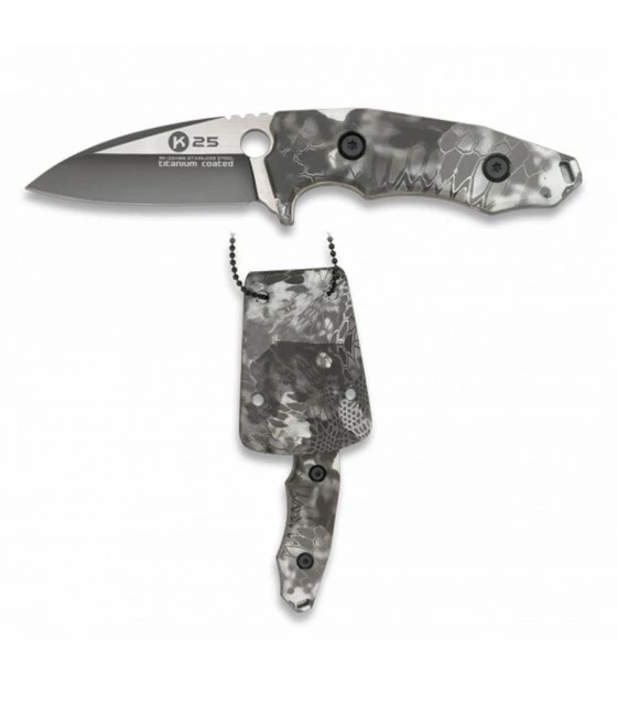 Knife tactical K25 black python with holster kydex 1 Knife tactical K25 black python with holster kydex