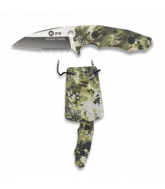 Knife tactical K25 green python with holster kydex 1 Knife tactical K25 green python with holster kydex