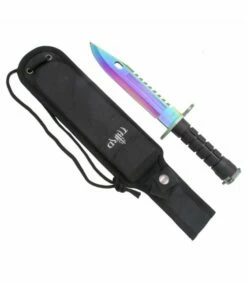Knife tactical Third Mercenary Rainbow