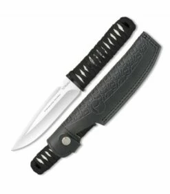 Knife TOKISU with leather case, blade 15,3 cm
