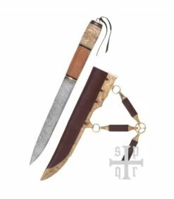 SPQR Knife Viking, Damascus Steel