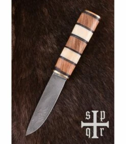 SPQR Knife Viking Seax, Damascus Steel 10 SPQR Knife Viking Seax, Damascus Steel -Fives Knives Sales 2022 knife viking seax damascus steel 2