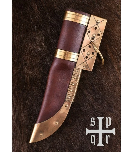 SPQR Knife Viking Seax, Damascus Steel 7 SPQR Knife Viking Seax, Damascus Steel - Image 7