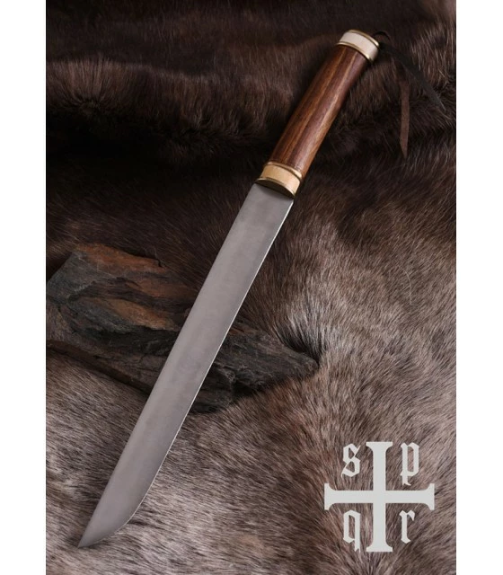 SPQR Knife viking Seax, fist nut and bone 4 SPQR Knife viking Seax, fist nut and bone - Image 4