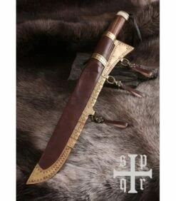 SPQR Knife viking Seax, fist nut and bone 12 SPQR Knife viking Seax, fist nut and bone -Fives Knives Sales 2022 knife viking seax fist nut and bone 5