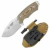 Cudeman Kydex Green Mini Beret Survival Knife
