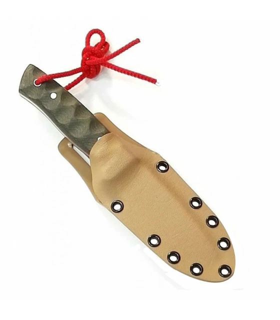 Muela Kodiak sports knife, green micarta handle and desert Kydex sheath 2 Muela Kodiak sports knife, green micarta handle and desert Kydex sheath - Image 2