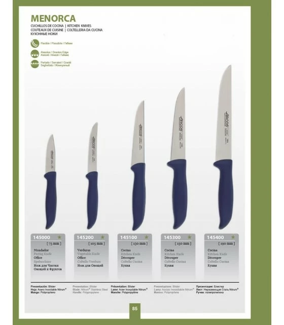 Arcos Menorca Series Paring knife, blade 105 mm. 2 Arcos Menorca Series Paring knife, blade 105 mm. - Image 2