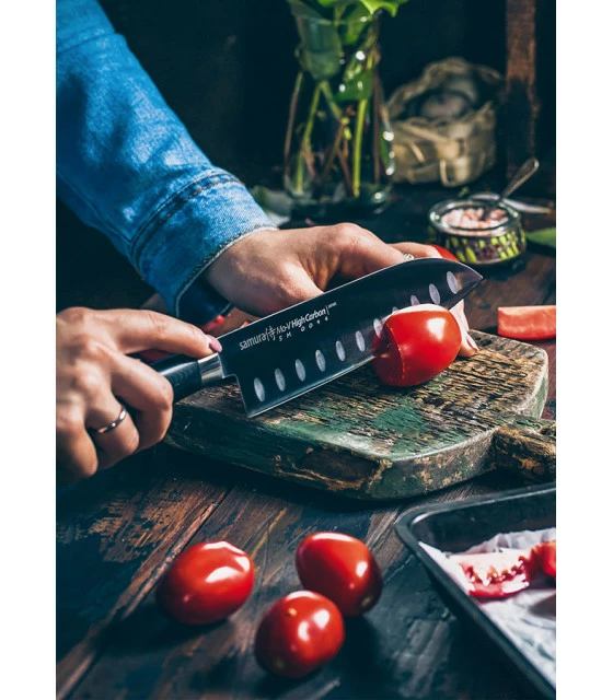 Santoku Samura MO-V kitchen knife 2 Santoku Samura MO-V kitchen knife - Image 2