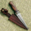 Windlass Steel Crafts Scottish knife Sgian Dubh blade in Damascus Steel