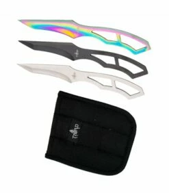 Set 3 knives launchers Third H7121 with sheath