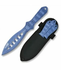 Set 3 RainBlue throwing knives