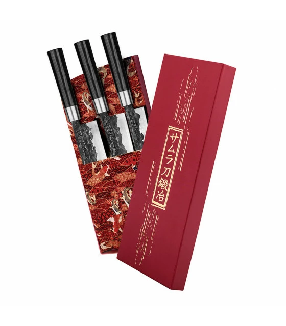 Set of 3 kitchen knives Samura Blacksmith 2 Set of 3 kitchen knives Samura Blacksmith - Image 2