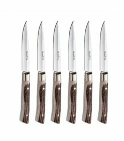 Set of 6 hunting knives Muela deer antler